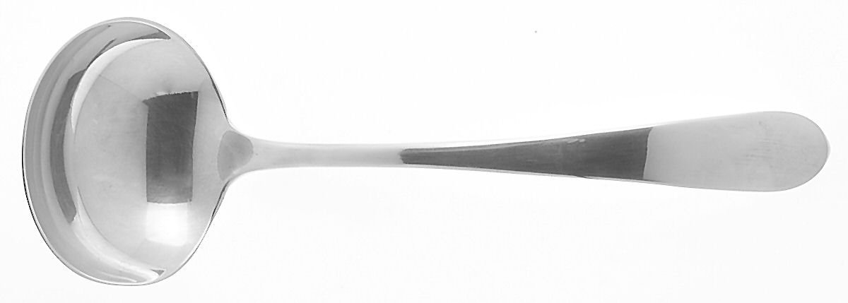Plain Antique (Silverplate, 1980) Solid Gravy Ladle by Kirk Stieff-1
