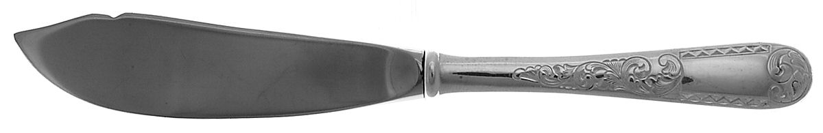 Plymouth-Engraved (Silverplate, 1980) Hollow Handle Master Butter Knife by Kirk Stieff-1