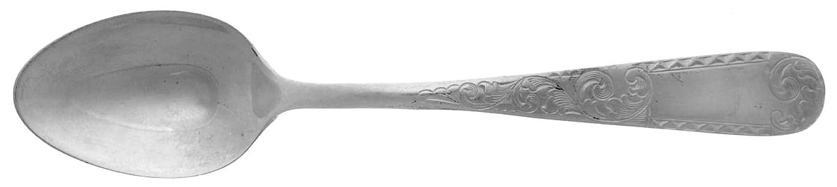 Plymouth-Engraved (Silverplate, 1980) Teaspoon by Kirk Stieff-1