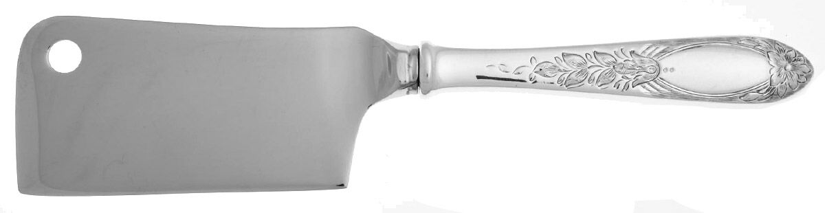 Primrose (Sterling, 1933) Cheese Cleaver with Stainless Blade HC by Kirk Stieff-1