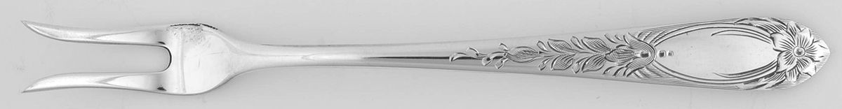 Primrose (Sterling, 1933) Large 2 Tine Lemon Fork by Kirk Stieff-1