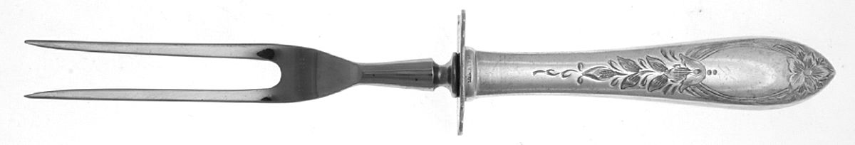 Primrose (Sterling, 1933) Small Steak Carving Fork with Stainless Prongs by Kirk Stieff-1