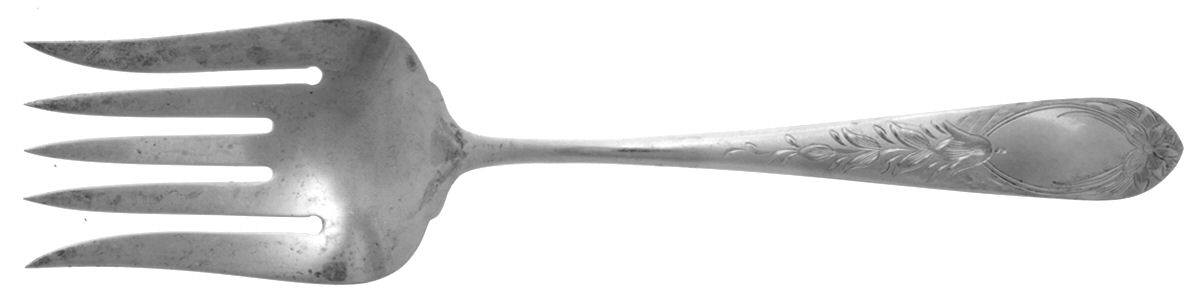 Primrose (Sterling, 1933) Solid Salad Serving Fork by Kirk Stieff-1