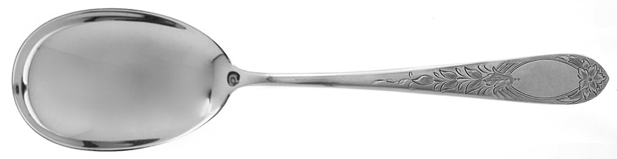 Primrose (Sterling, 1933) Solid Serving Spoon by Kirk Stieff-1
