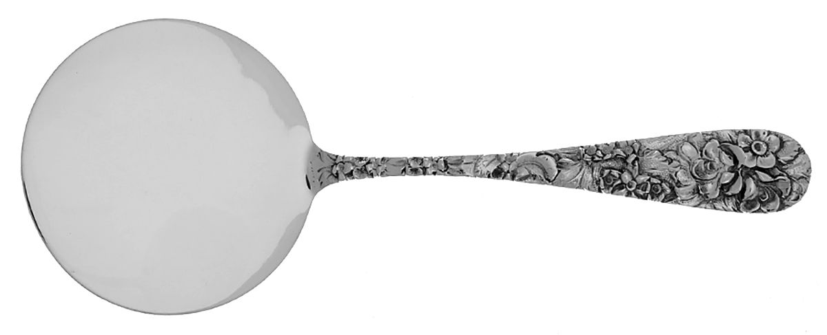 Princess-Hand Chased (Sterling, 1915) Solid Hot Cake Server by Kirk Stieff-1