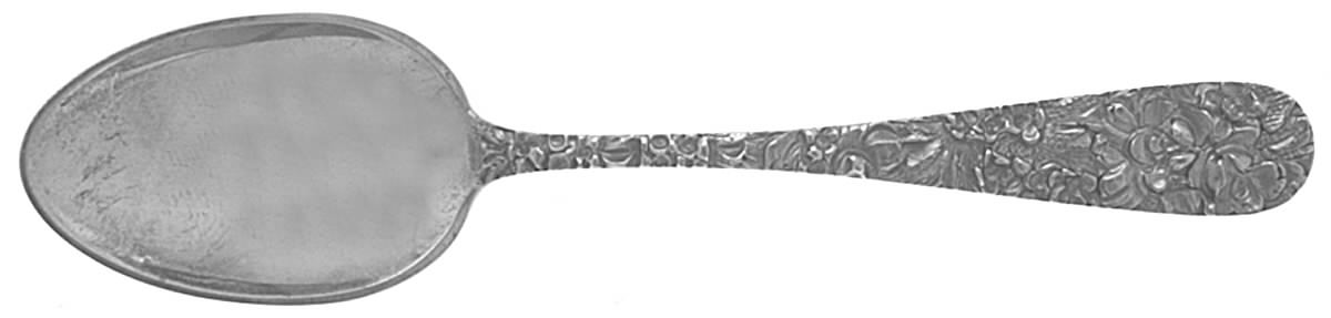 Princess-Hand Chased (Sterling, 1915) Dessert/Oval Soup Spoon by Kirk Stieff-1