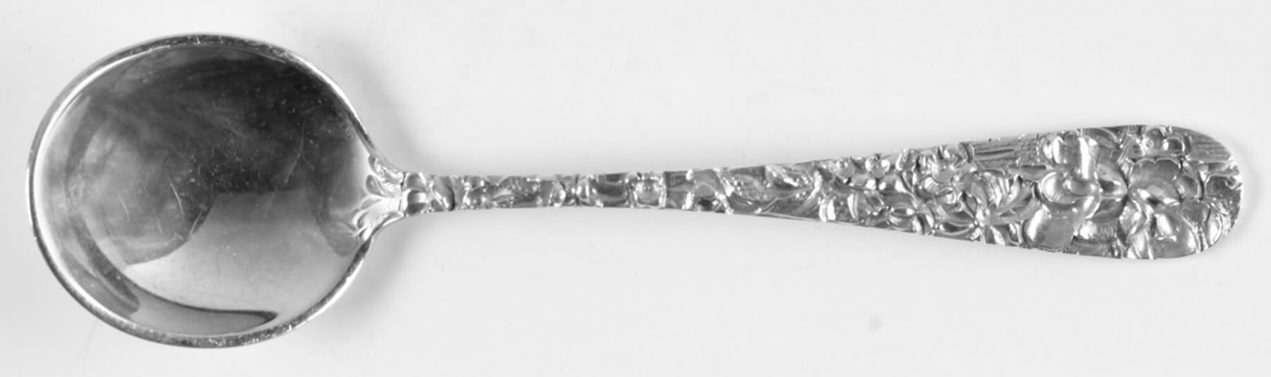 Princess-Hand Chased (Sterling, 1915) Large Chocolate Spoon by Kirk Stieff-1