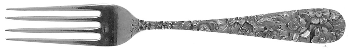 Princess-Hand Chased (Sterling, 1915) Fork by Kirk Stieff-1
