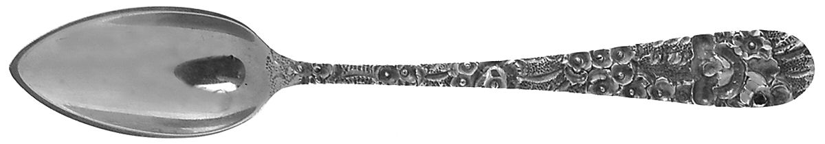 Princess-Hand Chased (Sterling, 1915) Fruit/Orange Spoon by Kirk Stieff-1