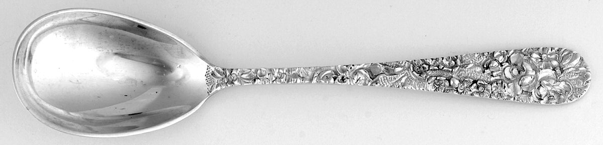 Princess-Hand Chased (Sterling, 1915) Sugar Spoon by Kirk Stieff-1