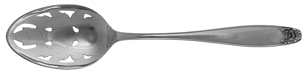 Puritan (Sterling, 1922) Pierced Tablespoon (Serving Spoon) by Kirk Stieff-1