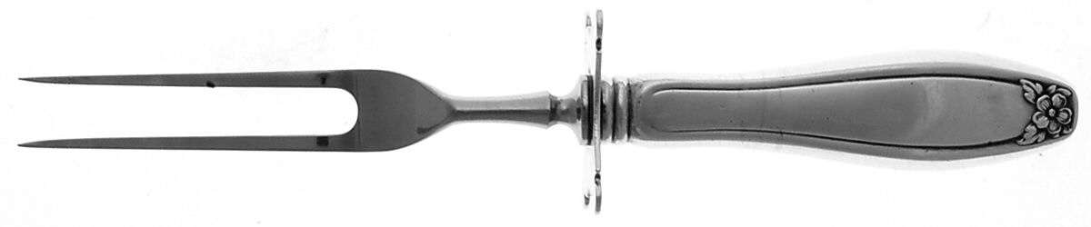 Puritan (Sterling, 1922) Small Steak Carving Fork with Stainless Prongs by Kirk Stieff-1