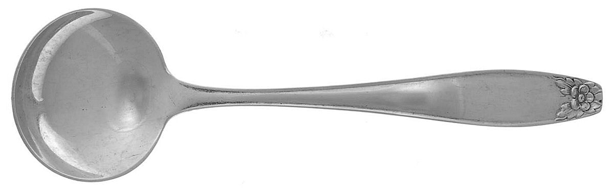 Puritan (Sterling, 1922) Large Round Bowl Soup Spoon (Bouillon) by Kirk Stieff-1