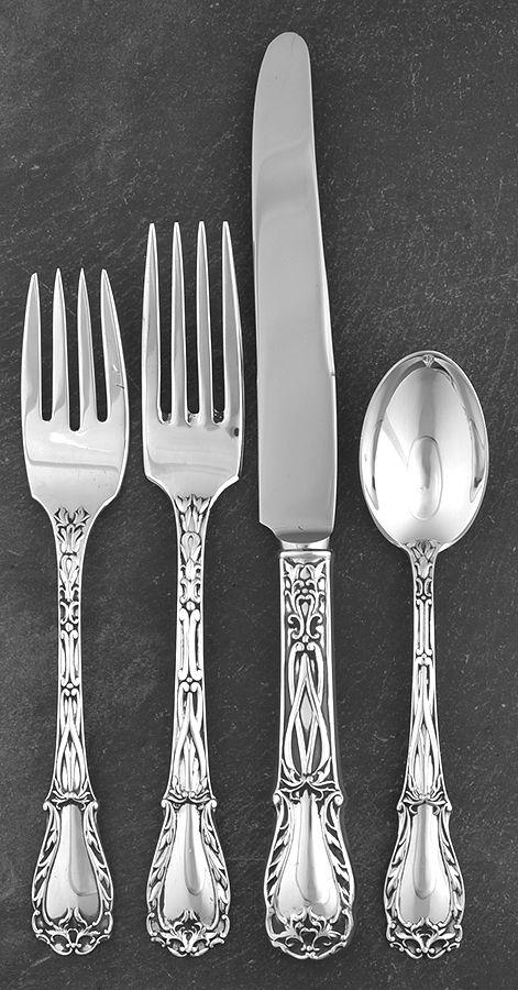 Quadrille (Sterling, 1950) 4 Piece Place Size Setting by Kirk Stieff-1