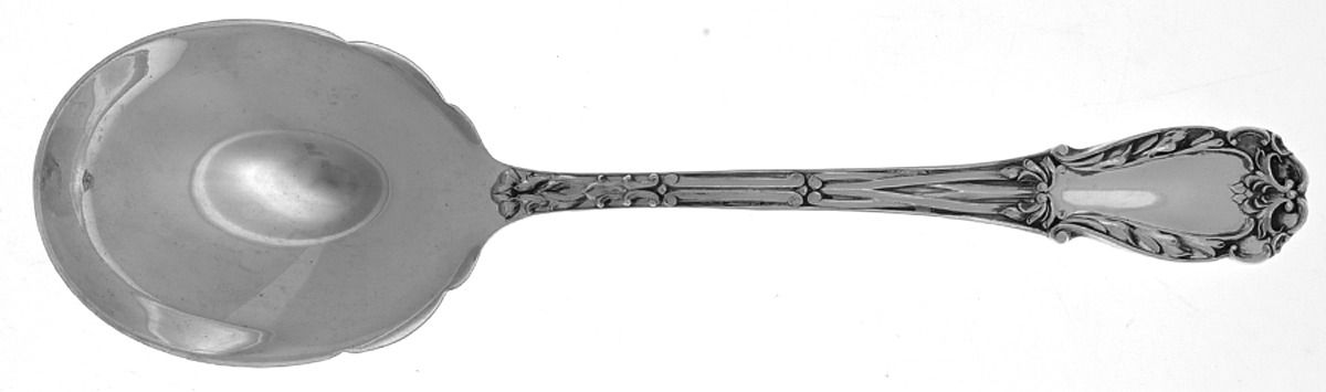 Quadrille (Sterling, 1950) Small Solid Berry/Casserole Spoon by Kirk Stieff-1