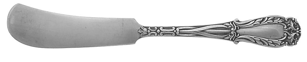 Quadrille (Sterling, 1950) Flat Handle Butter Spreader by Kirk Stieff-1