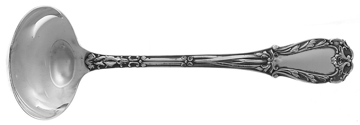 Quadrille (Sterling, 1950) Solid Gravy Ladle by Kirk Stieff-1