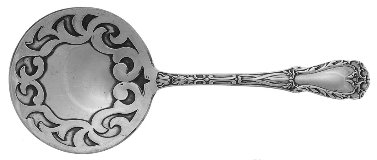 Quadrille (Sterling, 1950) Solid Bon Bon Spoon by Kirk Stieff-1