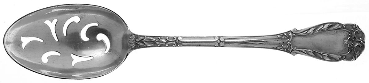 Quadrille (Sterling, 1950) Pierced Tablespoon (Serving Spoon) by Kirk Stieff-1