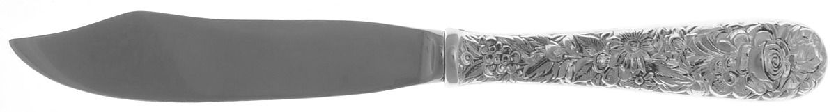 Repousse (Sterling, 1828) Individual Fish Knife with Stainless Blade by Kirk Stieff-1