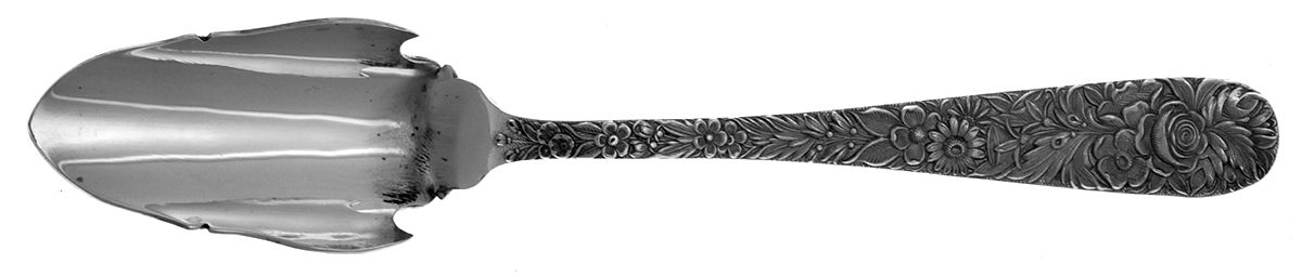Repousse (Sterling, 1828) Solid Cheese Scoop by Kirk Stieff-1