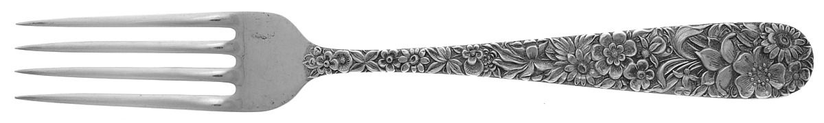 Repousse (Sterling, 1828) Fork by Kirk Stieff-1