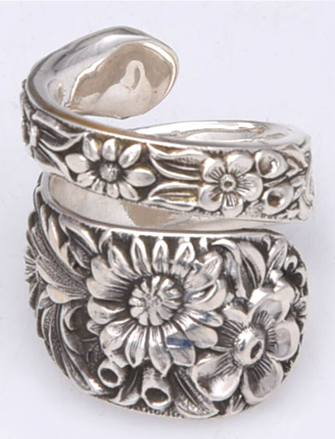 Repousse (Sterling, 1828) Finger Ring (Provide Size) HC by Kirk Stieff-1