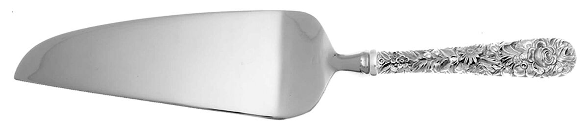 Repousse (Sterling, 1828) Pie and Cake Server with Stainless Blade HC by Kirk Stieff-1