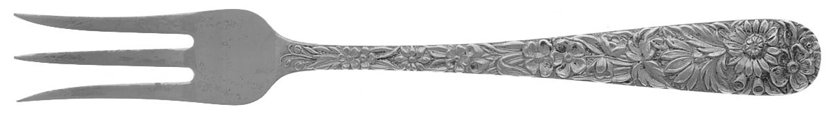 Repousse (Sterling, 1828) Individual Fruit Cocktail Fork by Kirk Stieff-1