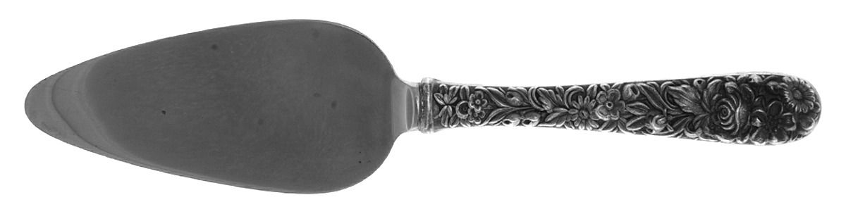 Repousse (Sterling, 1828) Cheese Server with Stainless Blade by Kirk Stieff-1