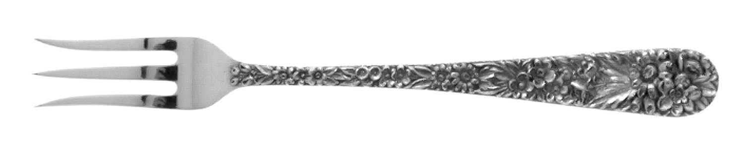 Repousse (Sterling, 1828) Oyster Fork by Kirk Stieff-1