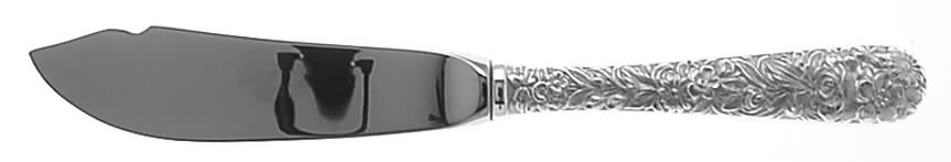 Repousse (Sterling, 1828) Hollow Handle Master Butter Knife by Kirk Stieff-1