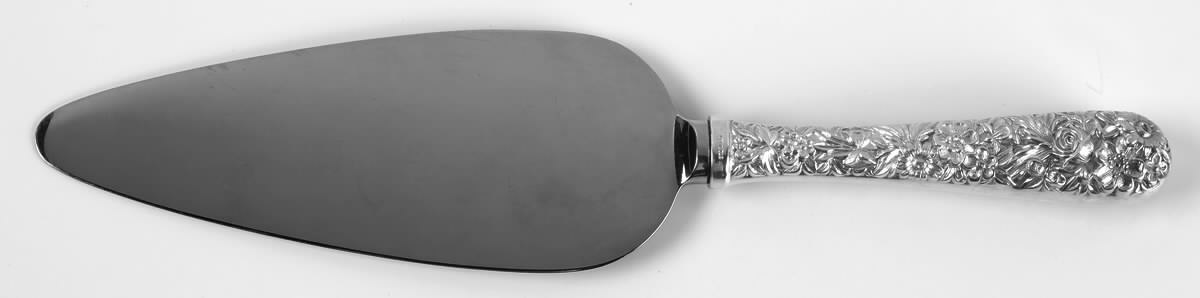Repousse (Sterling, 1828) Pie Server with Stainless Blade by Kirk Stieff-1