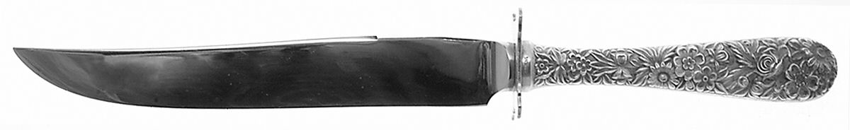 Repousse (Sterling, 1828) Small Steak Carving Knife with Stainless Blade by Kirk Stieff-1