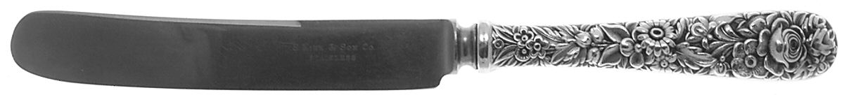 Repousse (Sterling, 1828) Old French Hollow Knife with Bolster by Kirk Stieff-1