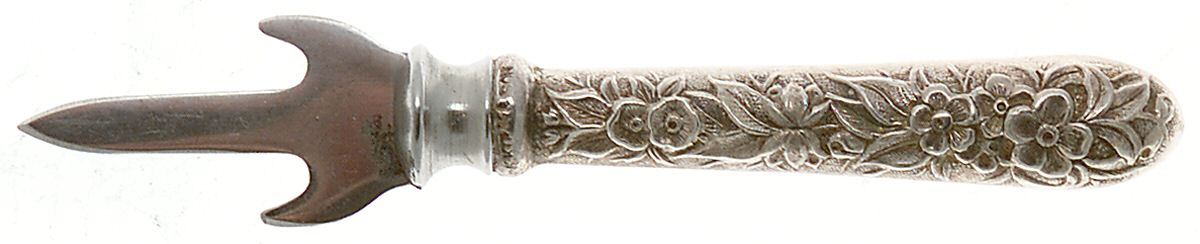 Repousse (Sterling, 1828) Individual Corn Spear by Kirk Stieff-1