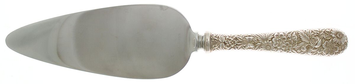 Repousse (Sterling, 1828) Pie Server with Stainless Blade by Kirk Stieff-1