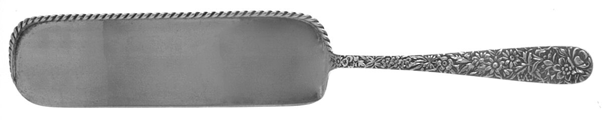 Repousse (Sterling, 1828) Large Flat Handle Crumb Knife/Crumber by Kirk Stieff-1