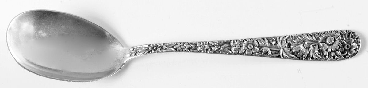 Repousse (Sterling, 1828) Egg Spoon by Kirk Stieff-1