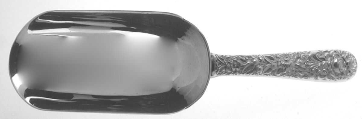 Repousse (Sterling, 1828) Ice Scoop with Silverplate Bowl by Kirk Stieff-1