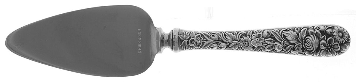Repousse (Sterling, 1828) Cheese Server with Stainless Blade by Kirk Stieff-1