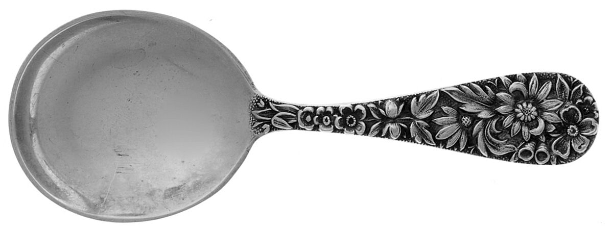 Repousse (Sterling, 1828) Small Baby Spoon by Kirk Stieff-1