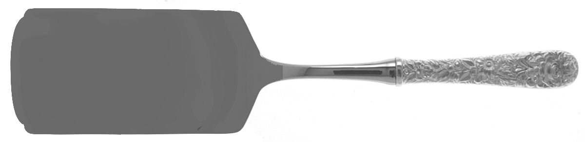 Repousse (Sterling, 1828) Lasagna Server with Stainless Blade by Kirk Stieff-1