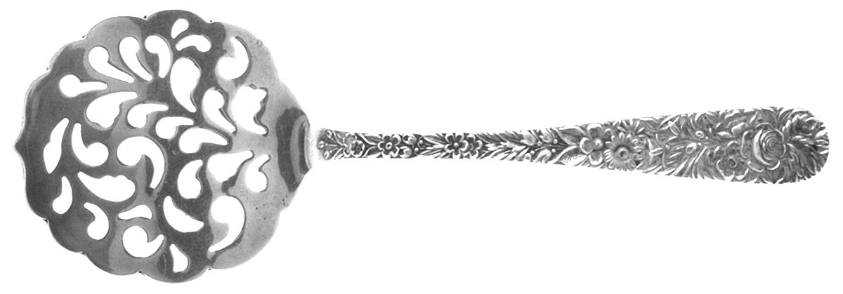 Repousse (Sterling, 1828) Small Tomato Server,  Solid Piece by Kirk Stieff-1