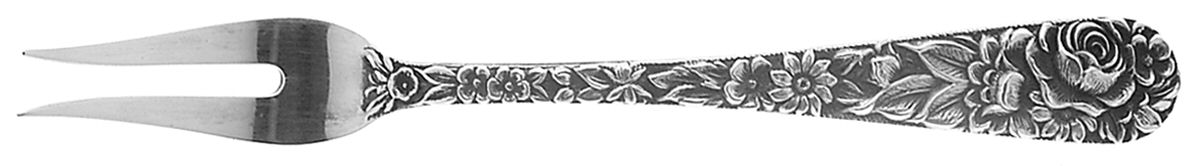 Repousse (Sterling, 1828) Individual Lemon Fork by Kirk Stieff-1