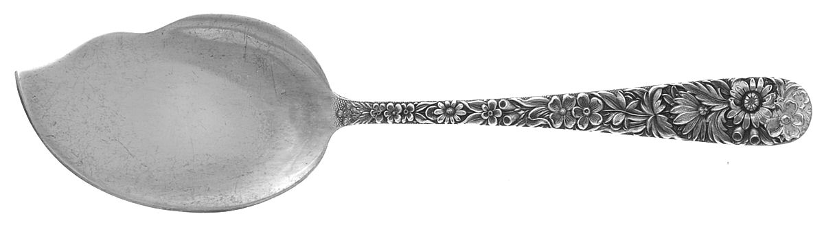 Repousse (Sterling, 1828) Large Solid Jelly Server by Kirk Stieff-1