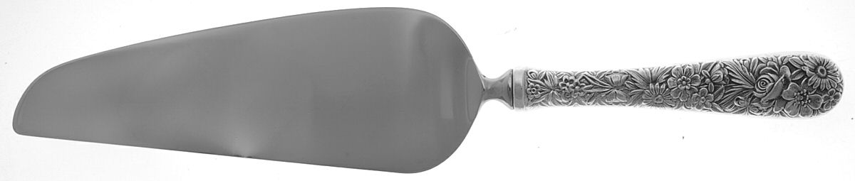 Repousse (Sterling, 1828) Pie & Cake Server with Stainless Blade by Kirk Stieff-1