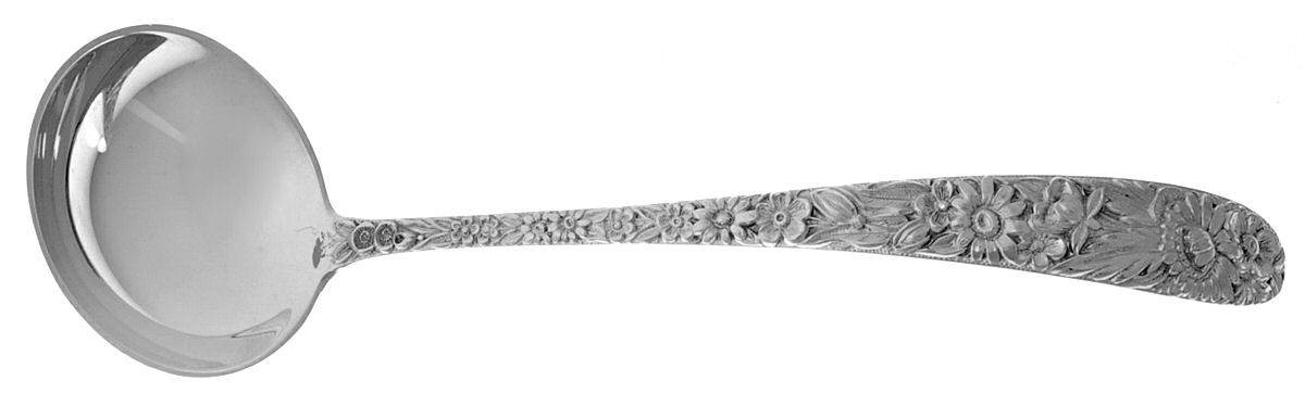 Repousse (Sterling, 1828) Mayonnaise Ladle by Kirk Stieff-1