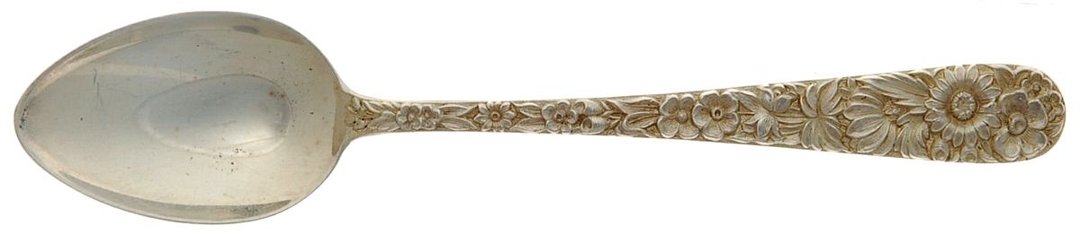 Repousse (Sterling, 1828) Five O'Clock Teaspoon by Kirk Stieff-1