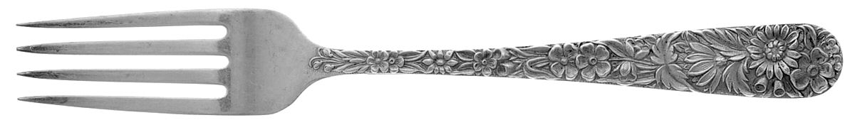 Repousse (Sterling, 1828) Youth Fork by Kirk Stieff-1